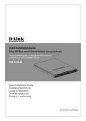 D-Link DNS-1560-04 Guide D'installation