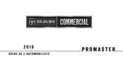 RAM Commercial PROMASTER 2016 Guide De L'automobiliste