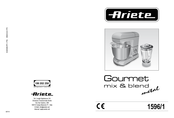 ARIETE Gourmet mix & blend 1596/1 Mode D'emploi