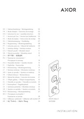 Axor Citterio E 36703300 Mode D'emploi / Instructions De Montage