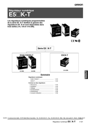 Omron E5AK-T Instructions D'installation