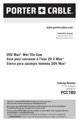 Porter Cable PCC780 Manuel D'instructions