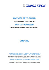 Dynatech LBD-200 Instructions D'usage Et Entretien