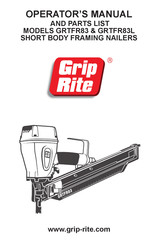 Grip Rite GRTFR83 Manuel D'utilisation