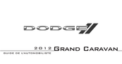 Dodge Grand Caravan 2012 Guide De L'automobiliste