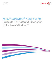 Xerox DocuMate 5460 Guide De L'utilisateur