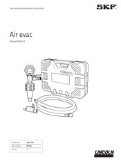 SKF Mityvac MV4533 Instructions D'utilisation Et De Maintenance