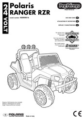 Peg-Perego Polaris RANGER RZR IGOD0516 Utilisation Et Entretien