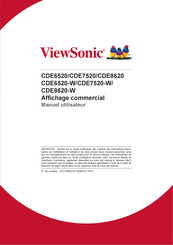 ViewSonic CDE7520 Manuel Utilisateur
