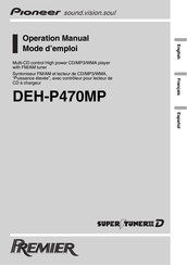 Pioneer PREMIER DEH-P470MP Mode D'emploi