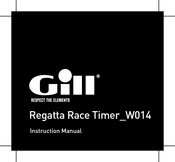 Gill Regatta Race Timer W014 Mode D'emploi