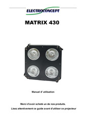 Electroconcept MATRIX 430 Manuel D'utilisation