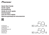 Pioneer SC-LX59-S Guide Rapide