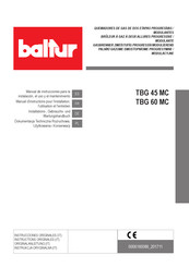 baltur TBG 60 MC Manuel D'instructions Pour L'installation, L'utilisation Et L'entretien
