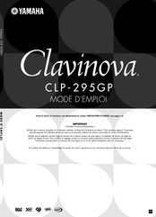 Yamaha CLAVINOVA CLP-295GP Mode D'emploi