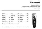 Panasonic ER1611 Mode D'emploi