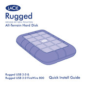 LaCie Rugged USB 3.0 FireWire 800 Guide D'installation Rapide