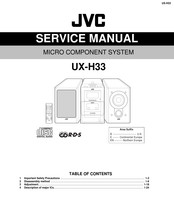 JVC CA-UXH33 Manuel D'instructions