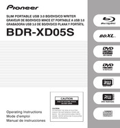 Pioneer BDR-XD05S Mode D'emploi