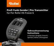 Rollei Profi Funk-Sender Notice D'utilisation