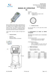 Sauter FK Manuel De L'opérateur