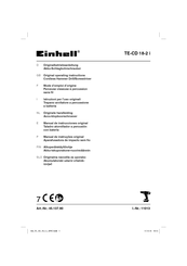 EINHELL TE-CD 18-2 i Mode D'emploi D'origine