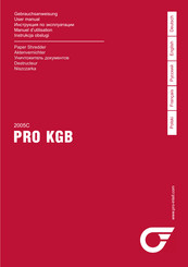 pro-intell 2005C PRO KGB Manuel D'utilisation