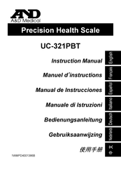 A&D Medical UC-321PBT Manuel D'instructions