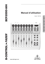 Behringer B-CONTROL FADER BCF2000-WH Manuel D'utilisation