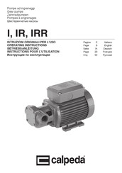 Calpeda IRR Instructions Pour L'utilisation