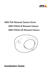 Axis P3925-R Guide D'installation