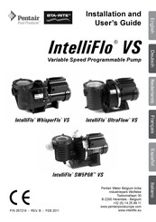 Pentair STA-RITE IntelliFlo UltraFlow VS Guide De L'utilisateur Et D'installation