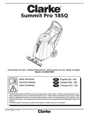 Clarke Summit Pro 18SQ Mode D'emploi