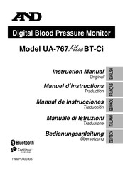 A&D Medical UA-767 Plus BT-Ci Manuel D'instructions