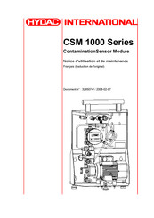 HYDAC International CSM 1000 Serie Notice D'utilisation Et De Maintenance