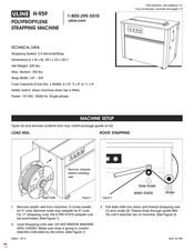 Uline H-959 Données Techniques