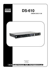 Highlite International DAP AUDIO Darkshade DS-610 Mode D'emploi