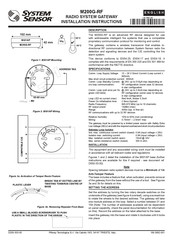 System Sensor M200G-RF Manuel D'installation