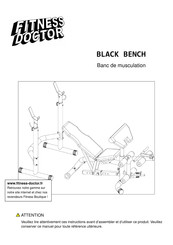 Fitness Doctor BLACK BENCH Instructions De Montage