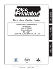 Pitco Frialator SG 24F Manuel D'installation Et De Fonctionnement