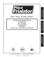 Pitco Frialator SGF 34P Manuel D'installation Et De Fonctionnement