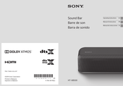 Sony HT-X8500 Manuel D'instructions