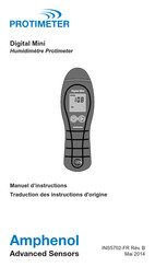 Amphenol Protimeter Digital Mini Manuel D'instructions