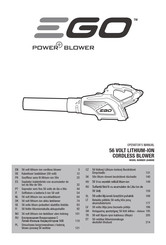 Ego Power+ LB4800E Manuel De L'opérateur