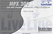 Harman International Lexicon MPX 200 Mode D'emploi