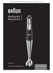 Braun MultiQuick 7 Mode D'emploi