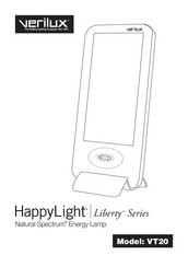 Verilux HappyLight Liberty VT20 Mode D'emploi
