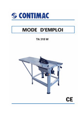 Contimac TA 315 W Mode D'emploi