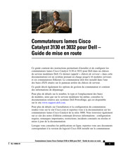 Cisco Catalyst 3032 Guide De Mise En Route