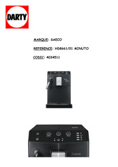 Saeco Minuto HD8661 Mode D'emploi